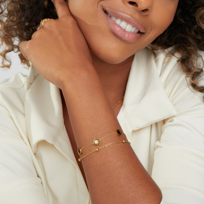 Helena | White Onyx Stone Bracelet