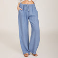Heli - Wide-Leg Drawstring Trousers