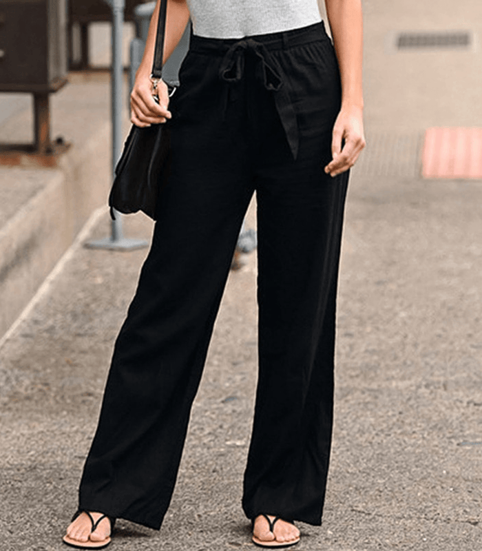 Hellevi - Drawstring Relaxed Trousers