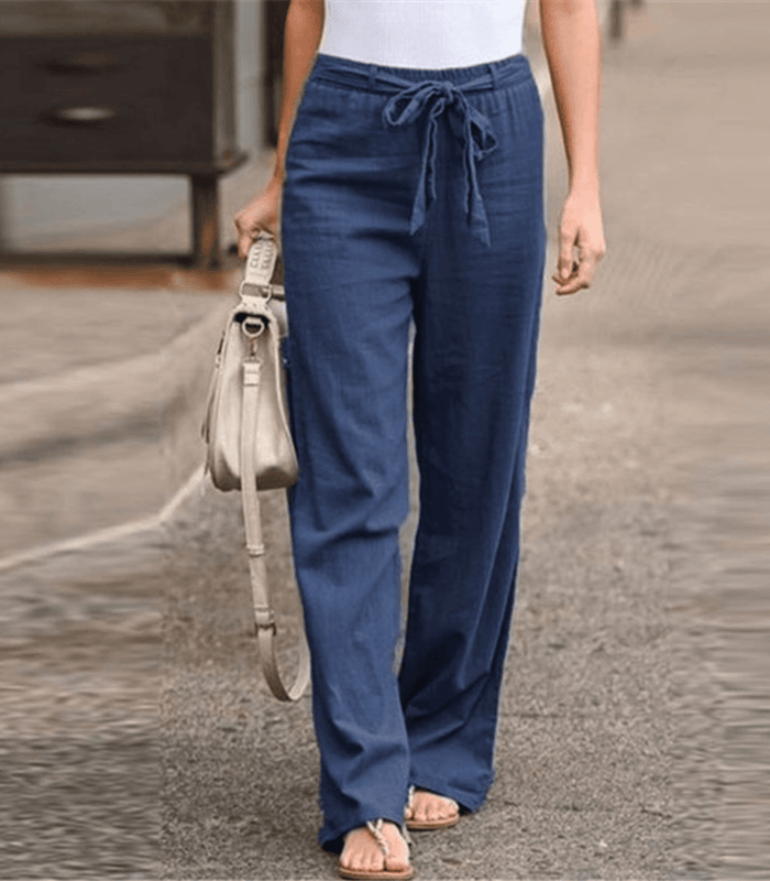 Hellevi - Drawstring Relaxed Trousers