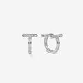Helmi | Silver Stone T Hoops