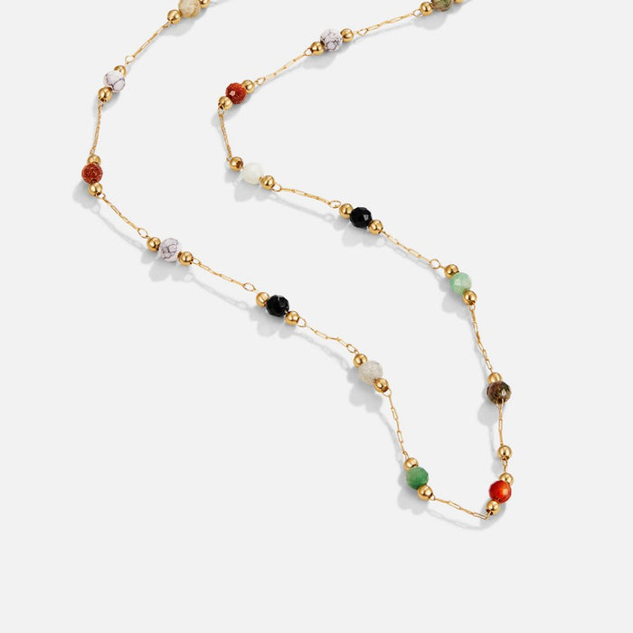 Helmina | Gold-Plated Chain with Enameled Details