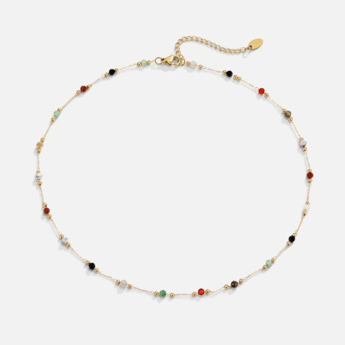 Helmina | Gold-Plated Chain with Enameled Details