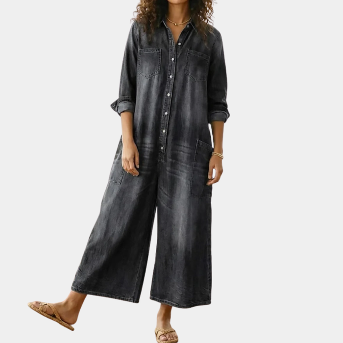 Ilona - Cotton Denim Jumpsuit