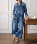 Ilona - Cotton Denim Jumpsuit