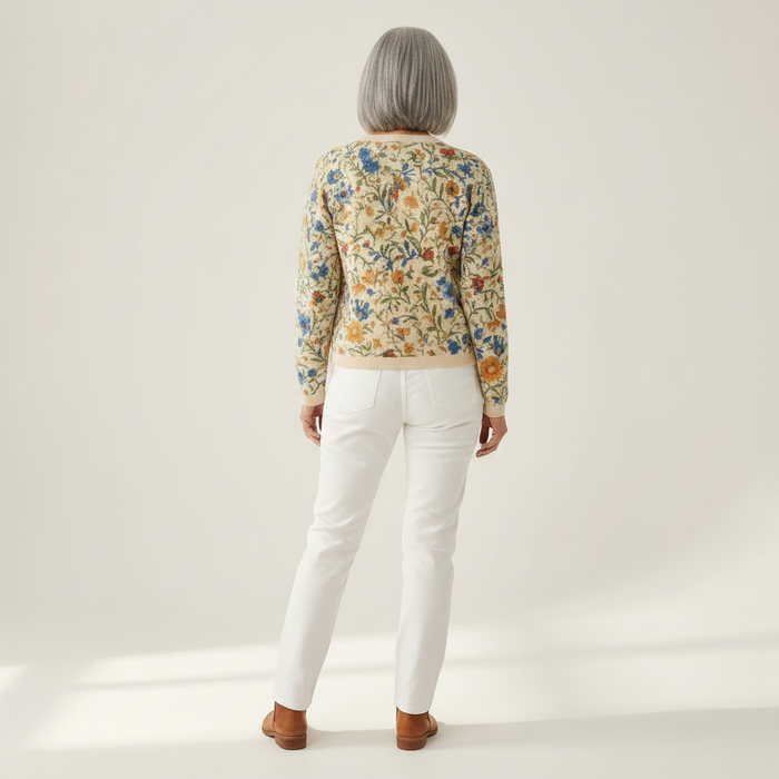 Impi - Embroidery-Look Floral Cardigan