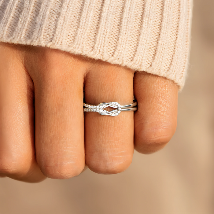 Inés | Silver Bow Ring