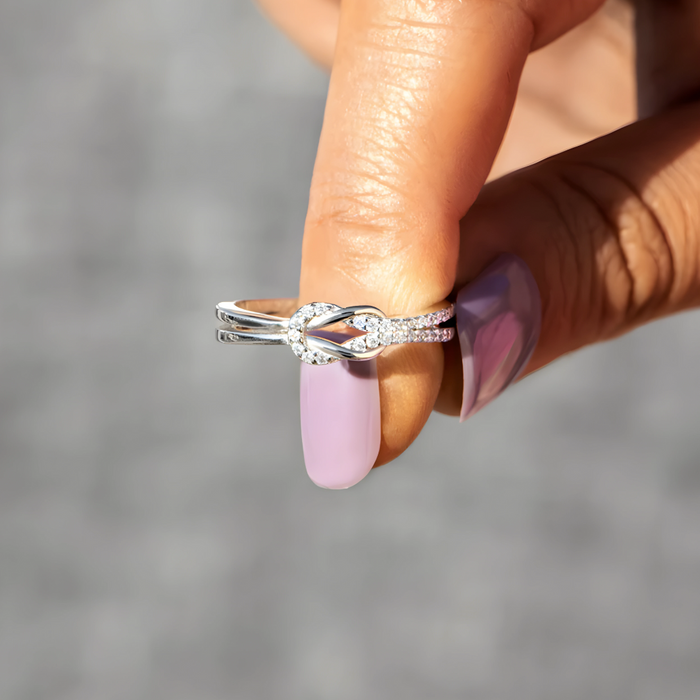 Inés | Silver Bow Ring