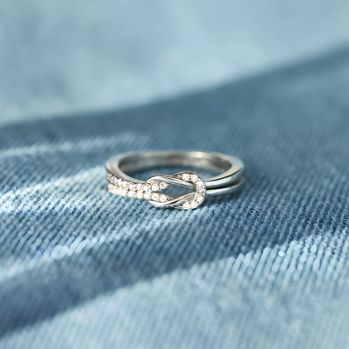 Inés | Silver Bow Ring