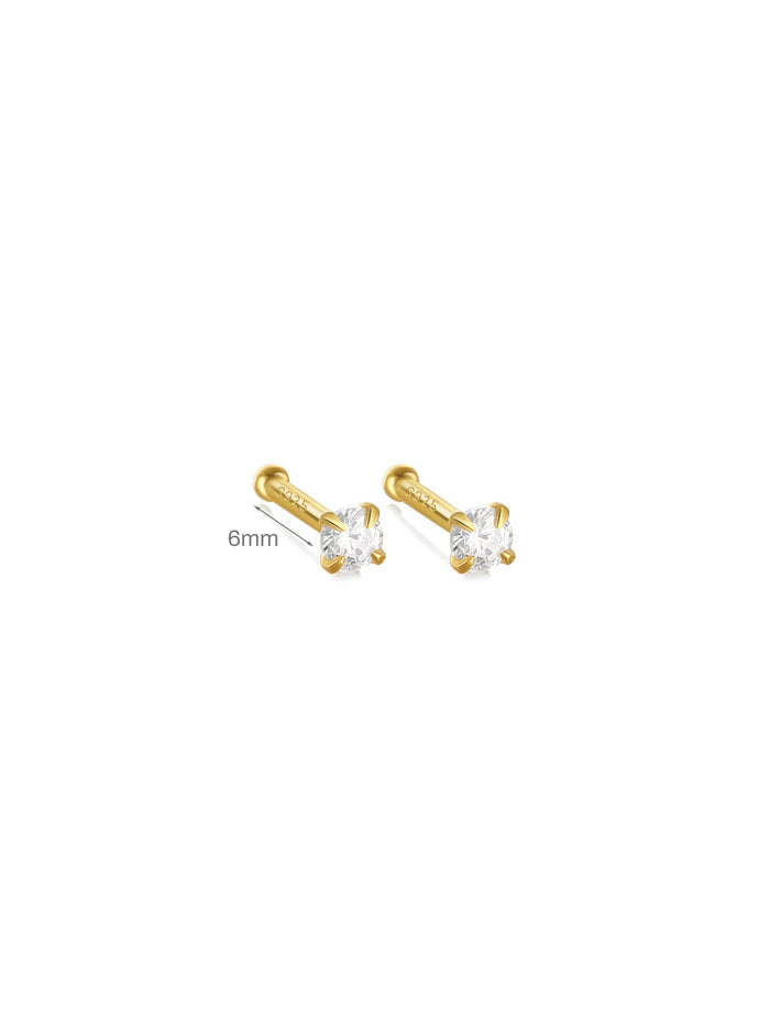 Isabela | Gold-Plated Delicate Shape Flowing Earrings
