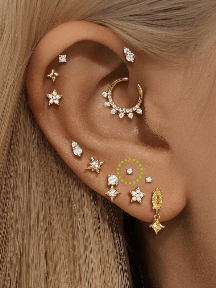 Isabela | Gold-Plated Delicate Shape Flowing Earrings