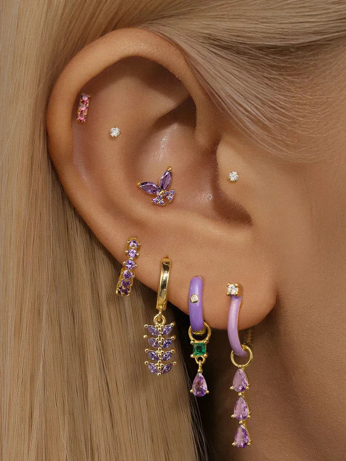 Isabela | Gold-Plated Geometric Shape Delicate Earrings