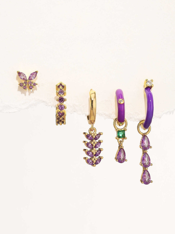 Isabela | Gold-Plated Geometric Shape Delicate Earrings