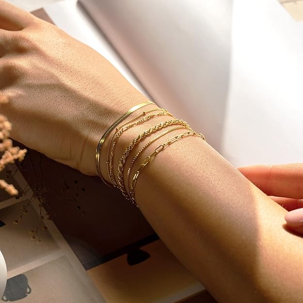 Isabela | Gold-Plated Vernetta Bracelet Set