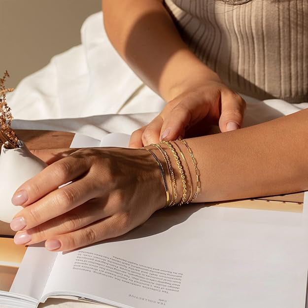 Isabela | Gold-Plated Vernetta Bracelet Set