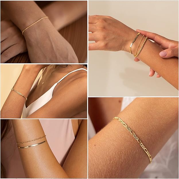 Isabela | Gold-Plated Vernetta Bracelet Set