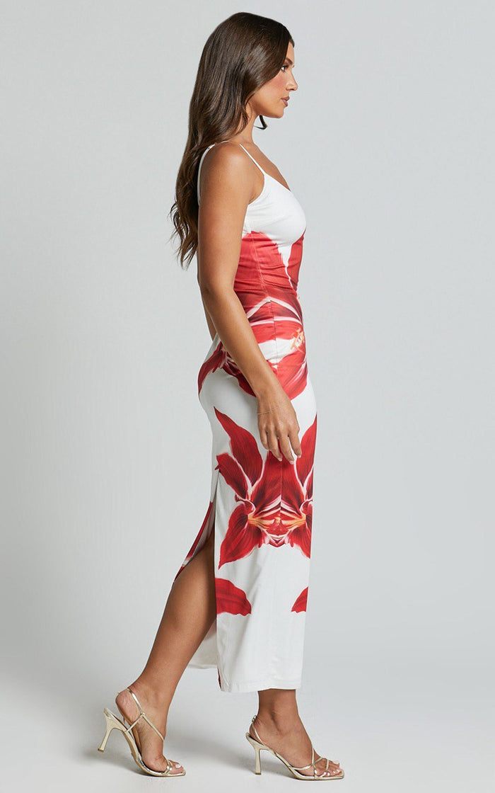 Iselin | Floral Midi Dress