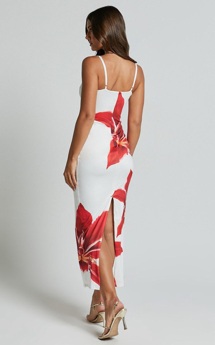 Iselin | Floral Midi Dress