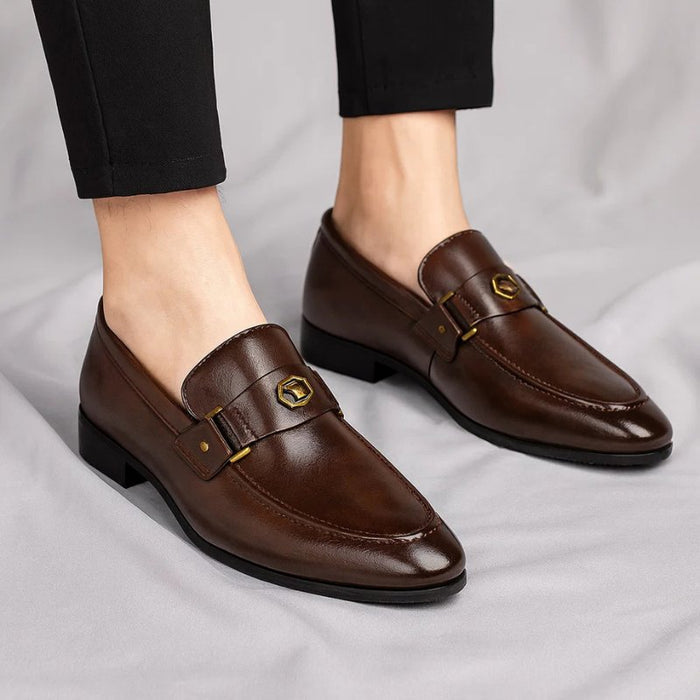 Italian Leather Dress Loafers