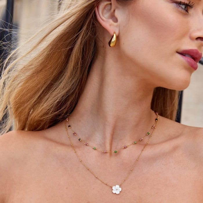 Jana | Double Necklace with Round Pendant