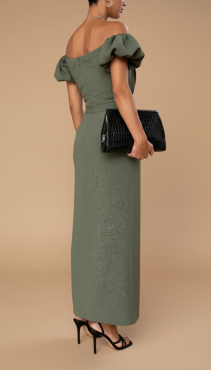 Jasmine | Midi Dress with Waist Defined