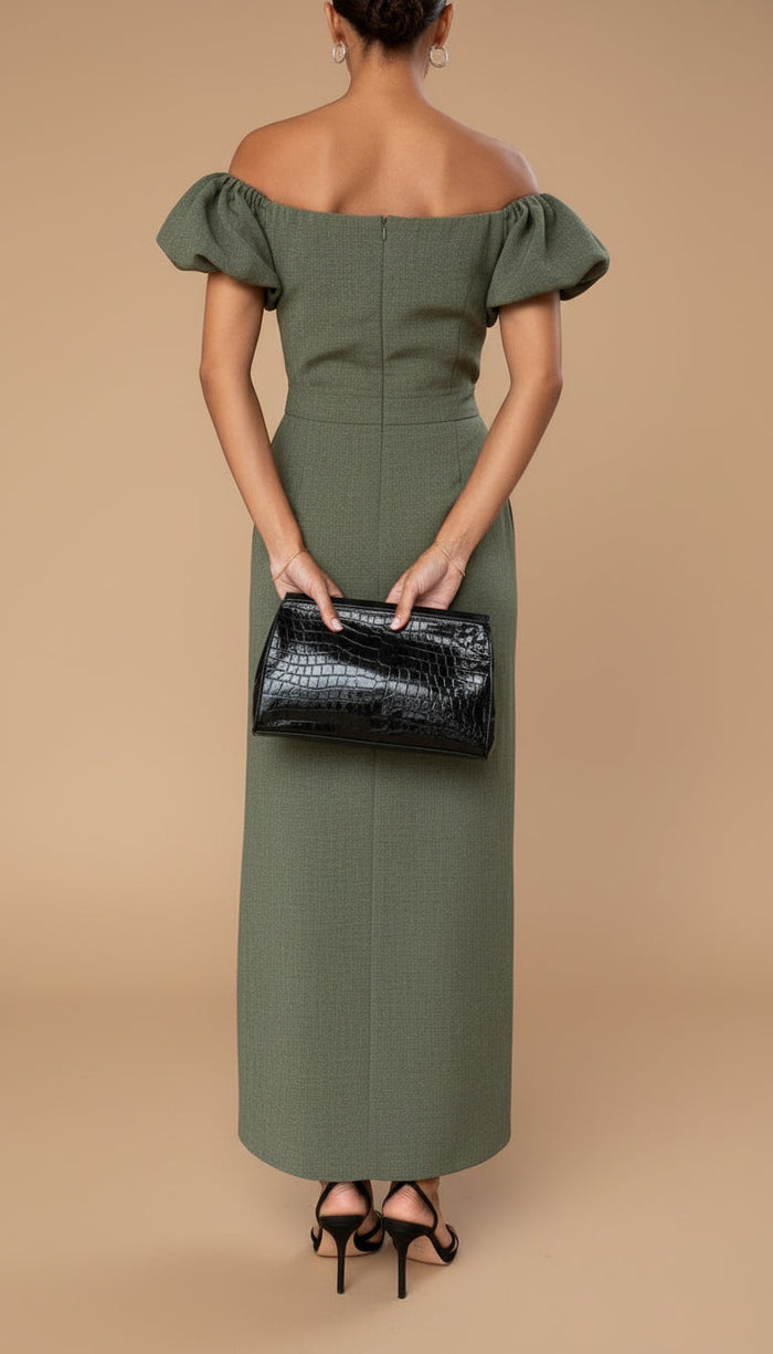 Jasmine | Midi Dress with Waist Defined