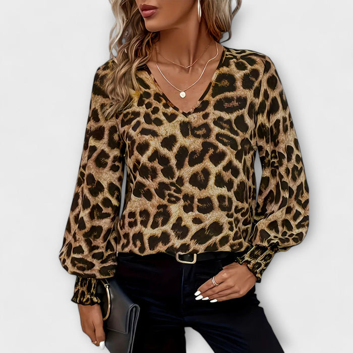 Joana | Blouse Stylish Leopard Print