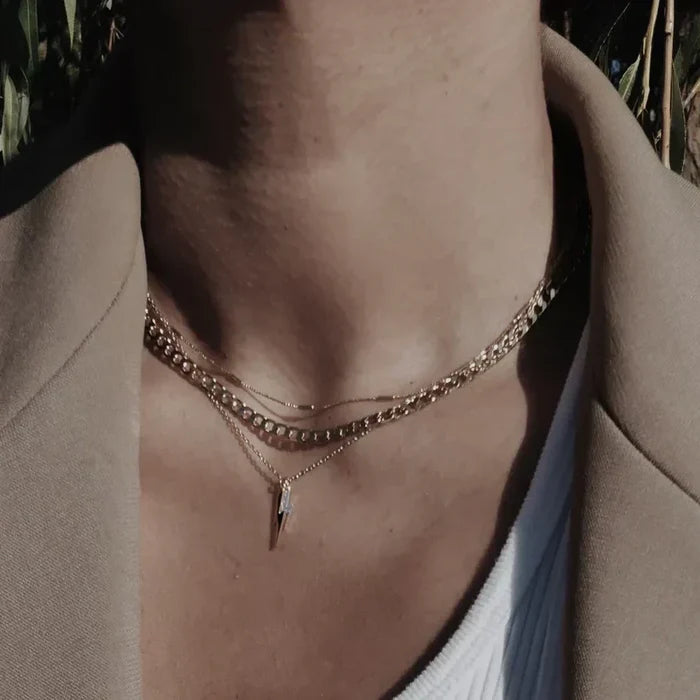 Johana | Flat Links Necklace