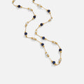 Johana | Gold-Plated Delicate Necklace with Multicolour Pearls