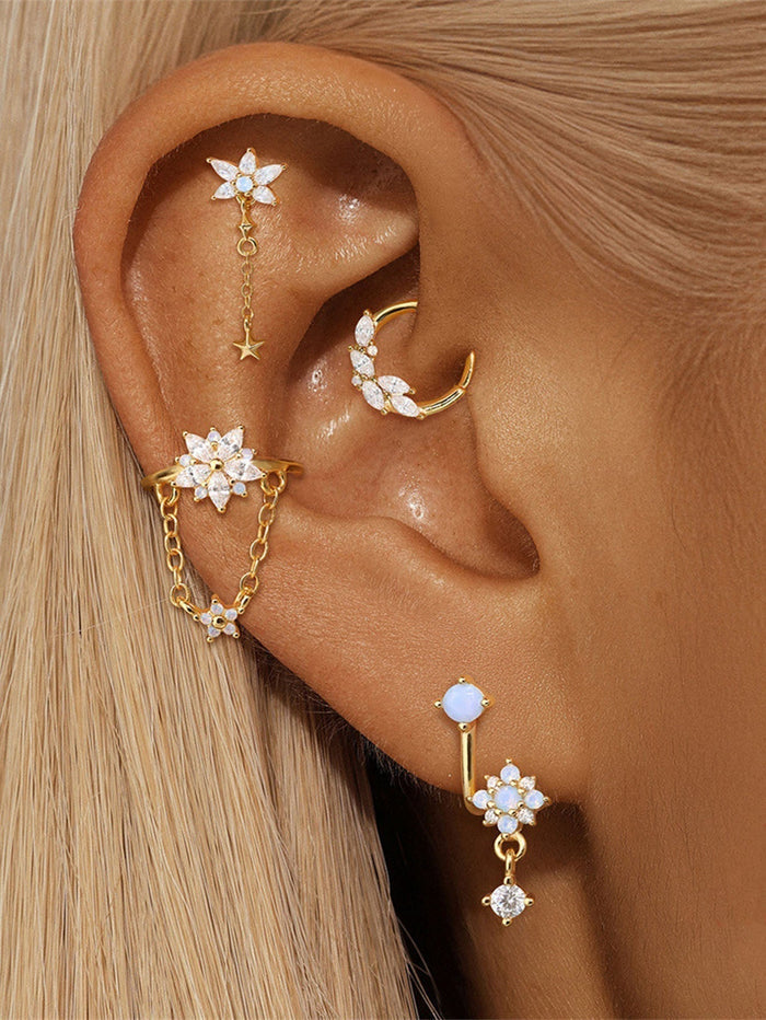 Johana | Gold-Plated Delicate Silhouette Earrings