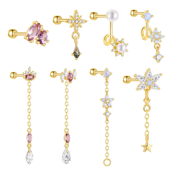 Johana | Gold-Plated Delicate Silhouette Earrings