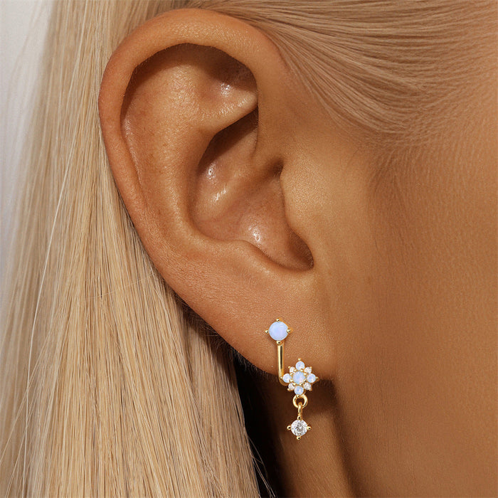 Johana | Gold-Plated Delicate Silhouette Earrings