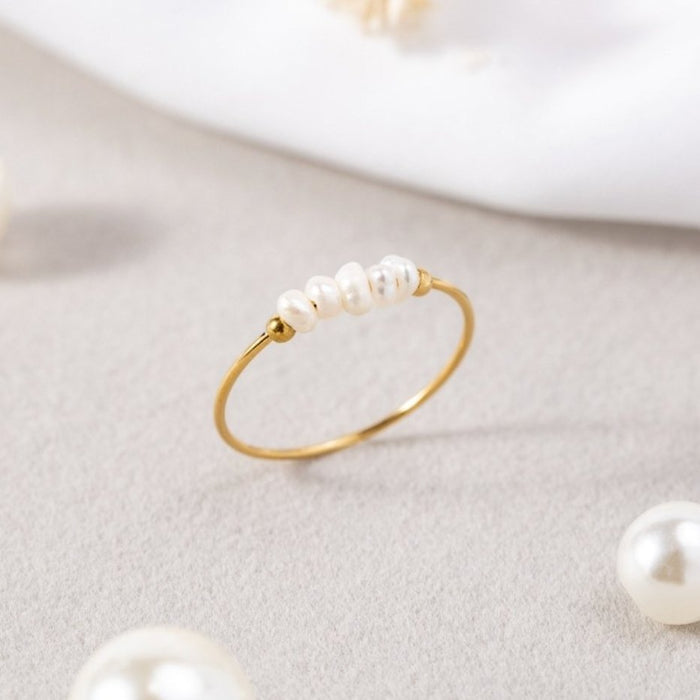 Johana | Grace Ring with Sweet Water Pearl