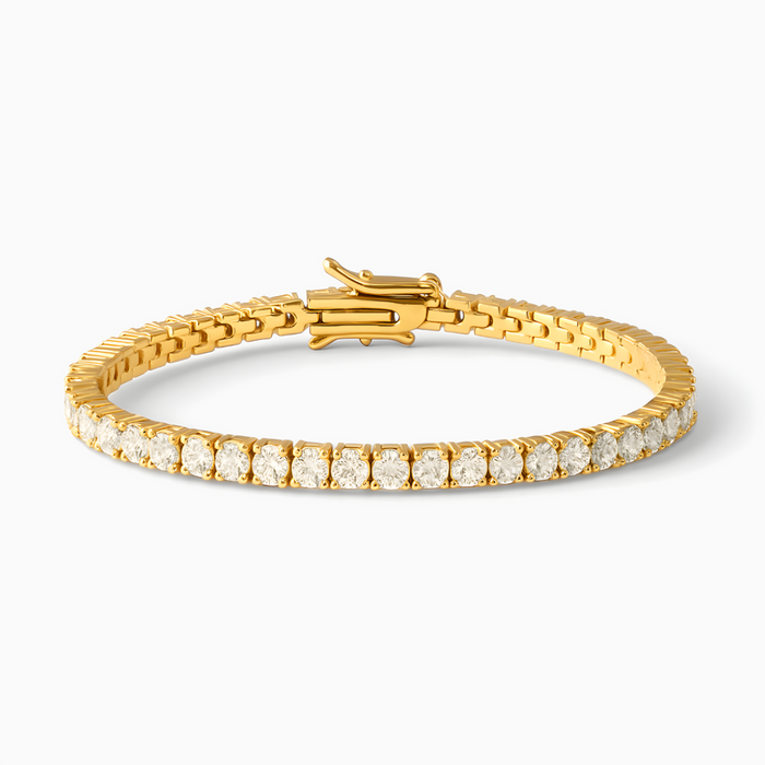 Julia | Gold-Plated Rivière Bracelet