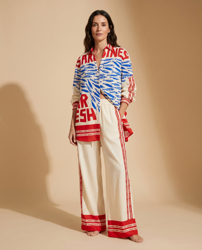 Julia | Printed Shirt Set