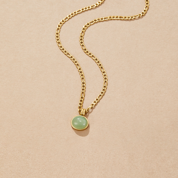 Julia | Round Klára-marie Necklace with Textured Pendant