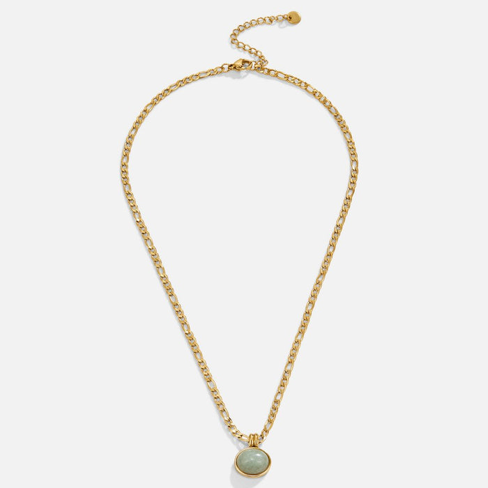 Julia | Round Klára-marie Necklace with Textured Pendant