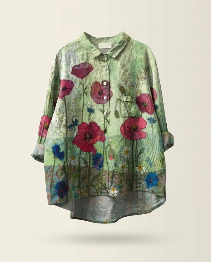 Juliette | Linen Elegant Summer Blouse