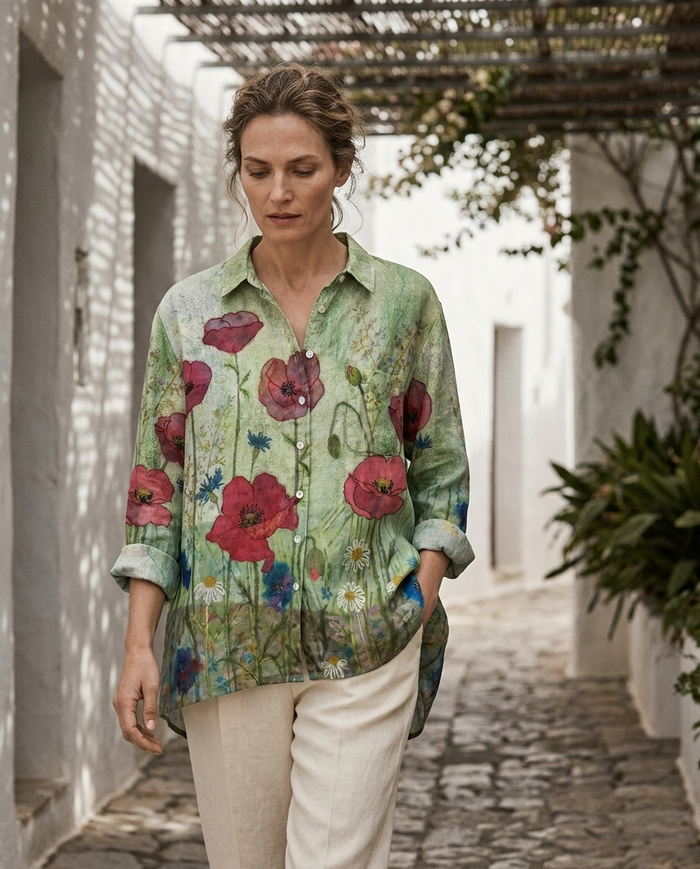 Juliette | Linen Elegant Summer Blouse