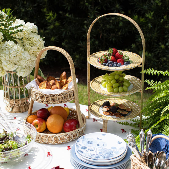 Juliska Bamboo Caning Melamine Dessert/Salad Plate