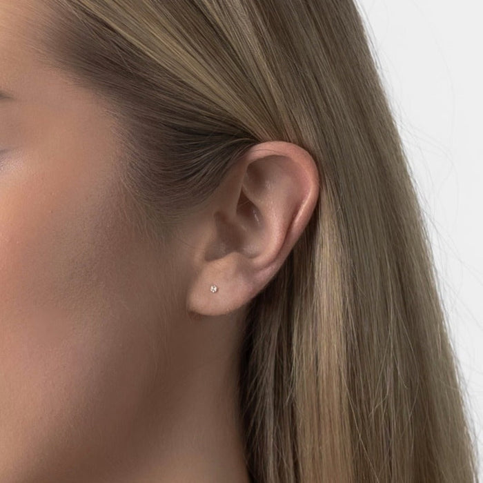 Kaisla | Silver Zirconia Studs, 2 mm