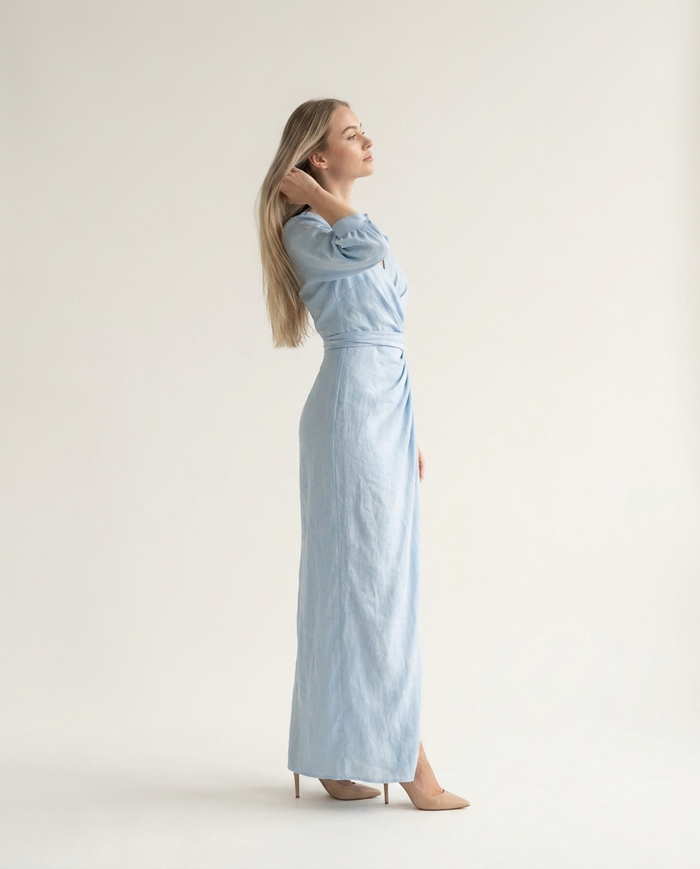 Karine | Elegant Dress - off-white studio editorial