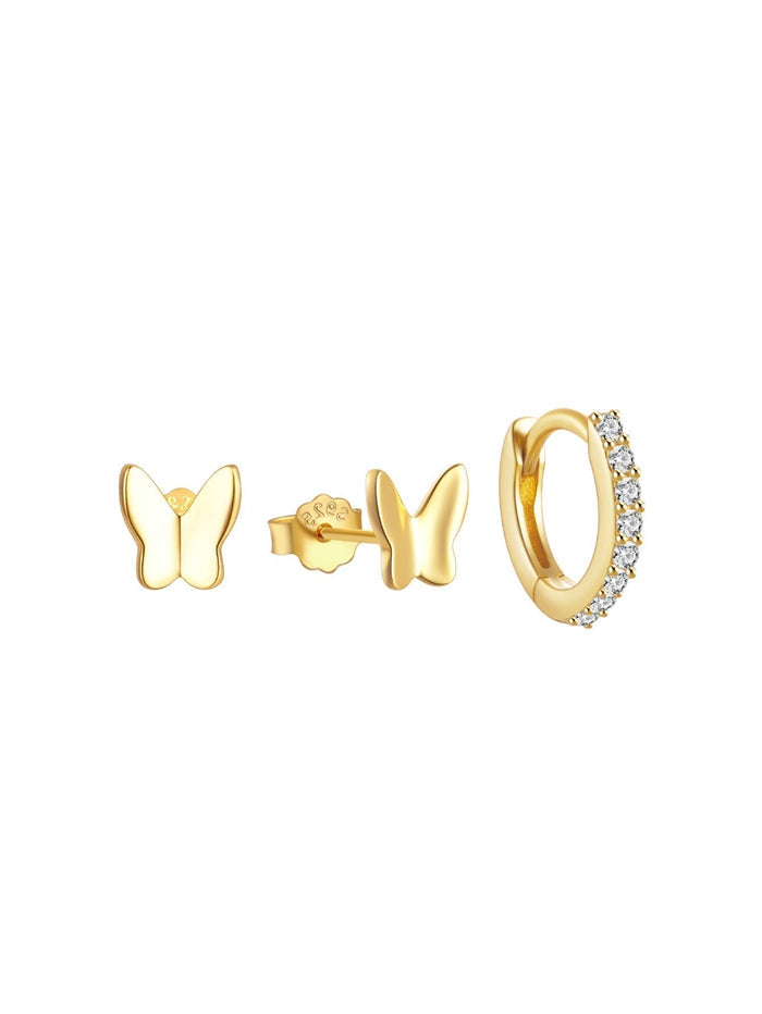 Karolína | Gold-Plated Earrings with Delicate Curve