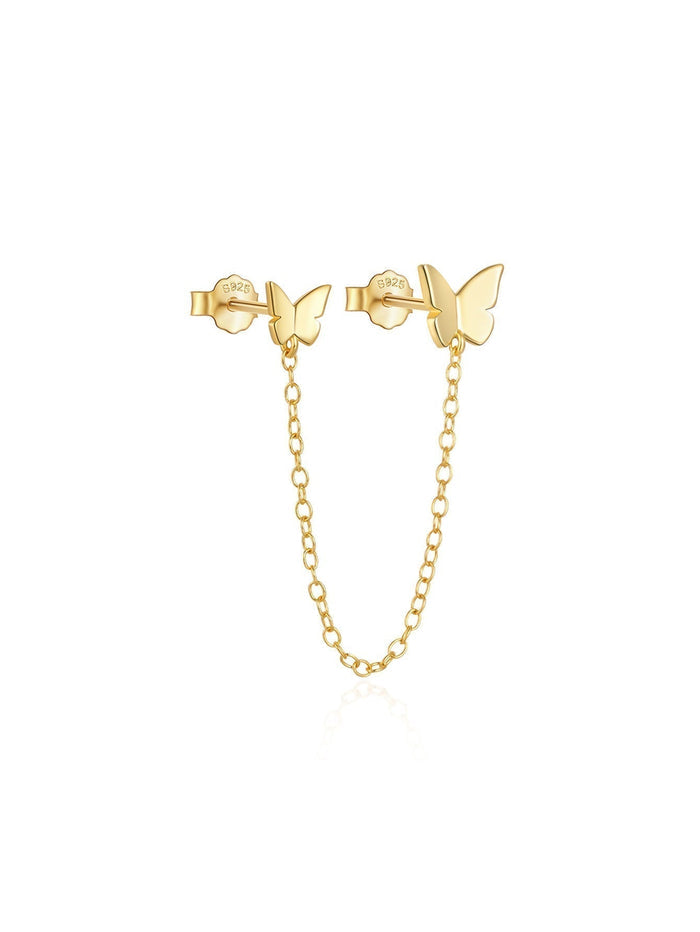 Karolína | Gold-Plated Earrings with Delicate Curve