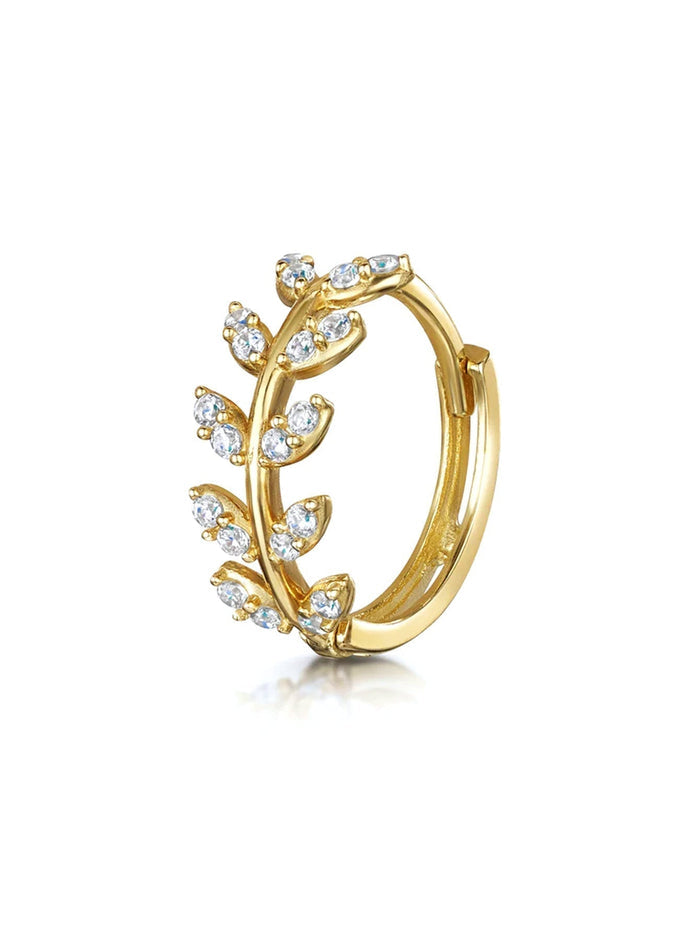 Karolína | Gold-Plated Earrings with Delicate Curve
