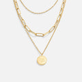 Karolína | Multilayer Necklace with Round Pendant