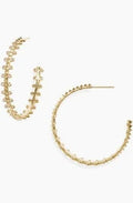 Kendra Scott| Jada Hoop Earring| Gold white Crystal
