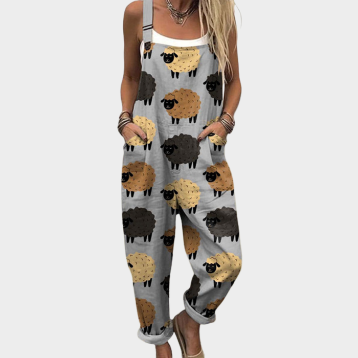 Kielo – Printed Wide-Leg Jumpsuit