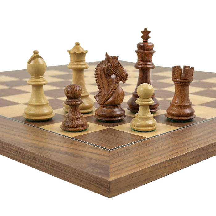 KINGS BRIDLE | Walnut & Maple Board | 50mm Squares