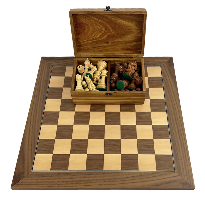 KINGS BRIDLE | Walnut & Maple Board | 50mm Squares